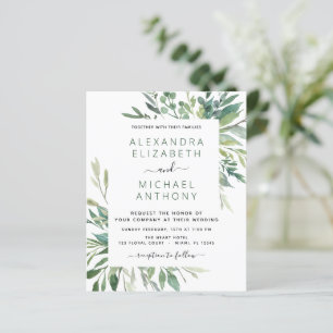 Budget Botanical Greenery Foliage Wedding