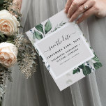 Budget Botanical Greenery Save the Date Invitation Flyer<br><div class="desc">Budget Botanical Greenery Watercolor Elegant Wedding Save the Dates Spring or Summer Wedding Invitations - includes beautiful and elegant script typography with modern green and white botanical flowers and greenery for the special Wedding day celebration.</div>