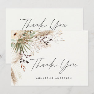 Budget botanical simple graduation thank you enclo invitation
