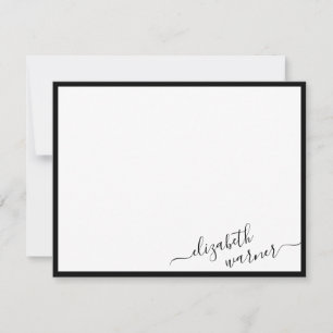 Budget Bottom Corner Feminine Name Calligraphy  Card