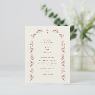 Budget Branch Arch Boho Photo Wedding Invitation
