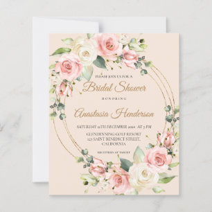 Budget Bridal Shower invitation.