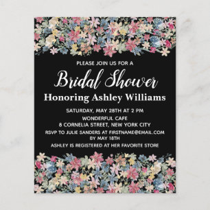 Budget Bridal Shower Invitation Modern Boho Simple