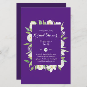 BUDGET Bridal Shower Invitations Custom Colours