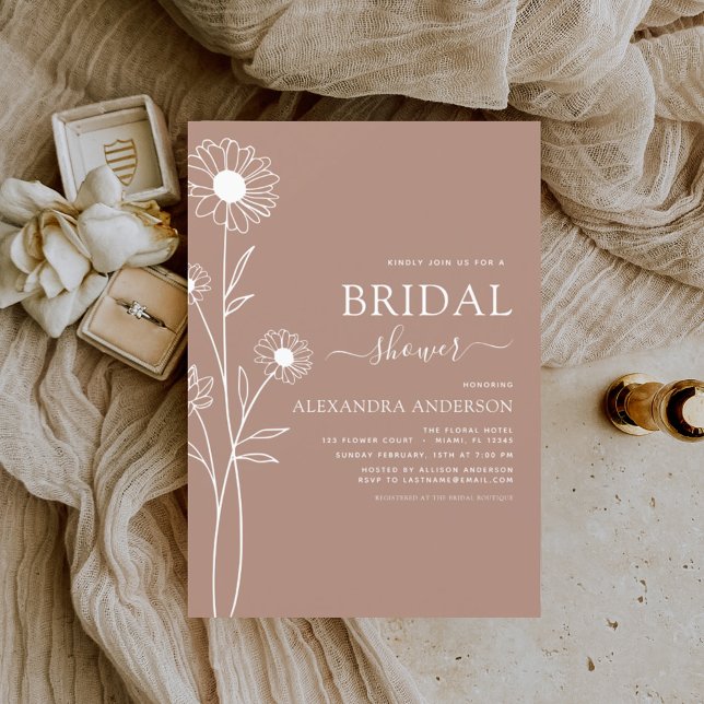 Budget Bridal Shower Minimalist Botanical Floral (Creator Uploaded)