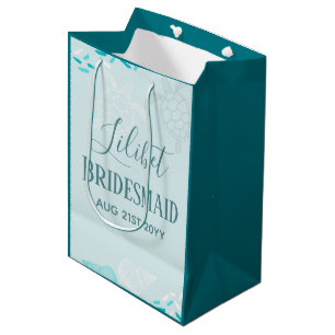 BUDGET Bridesmaid Bridal Party Gifts SEA TURTLES Medium Gift Bag