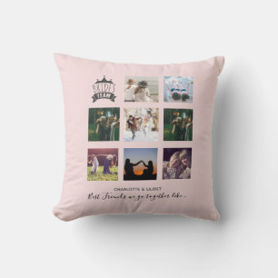 BUDGET Bridesmaid Gifts PHOTO COLLAGE Quotes BFF Cushion