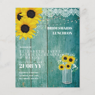 BUDGET Bridesmaids Luncheon Brunch Lunch Floral