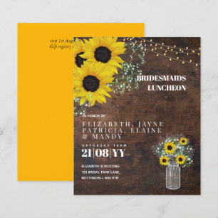 BUDGET Bridesmaids Luncheon Brunch Lunch Floral