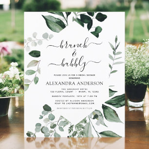 Budget Brunch & Bubbly Bridal Shower Greenery
