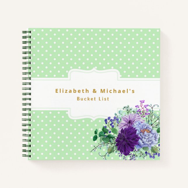 BUDGET Bucket List Couples Adventure Keepsake Notebook (Front)