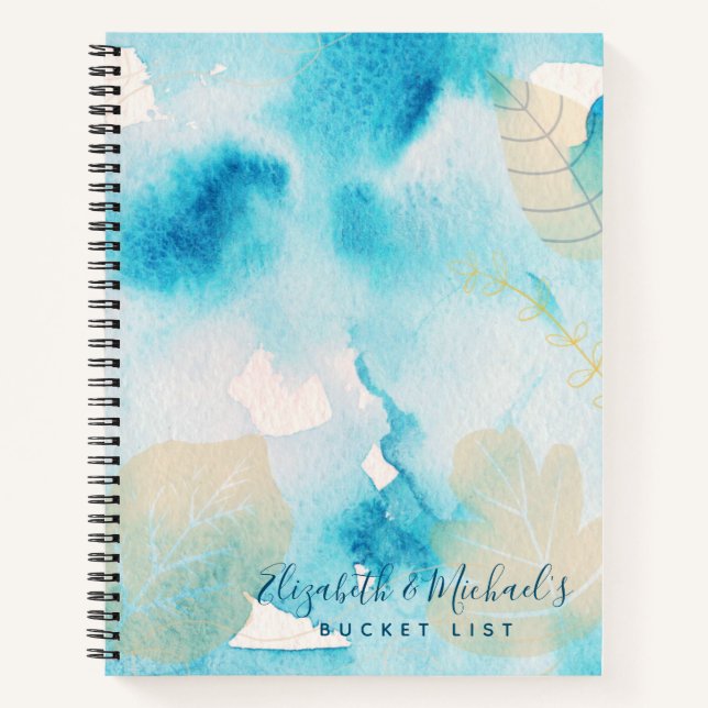 BUDGET Bucket List Couples Adventure Keepsake Notebook (Front)