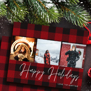 Budget Buffalo Check 3 Photo Happy Holidays