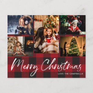 Budget Buffalo Check Plaid 5 Photo Flyer