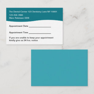Budget Bulk Medical Appointment Cards Dental