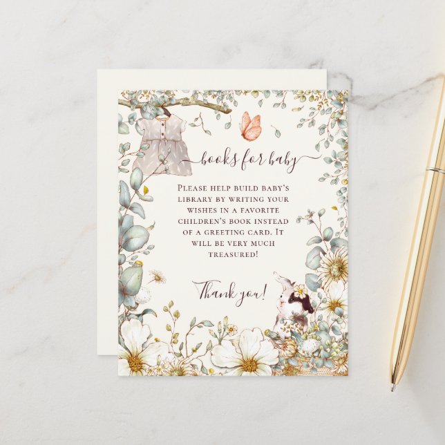 Budget Bunny Dress Girl Books For Baby Shower (Front/Back In Situ)