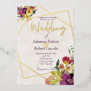 Budget Burgundy and yellow floral