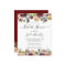 Budget Burgundy Floral Bridal Shower Invitations