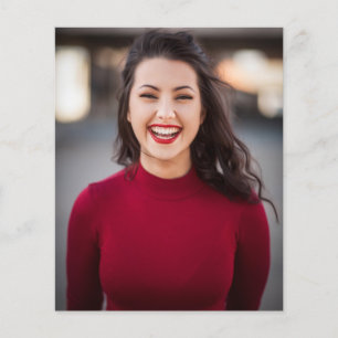 Budget Burgundy & Pink Floral Fr Grad Party Photo Flyer