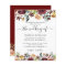 Budget Burgundy Red Orange Floral Wedding Invites