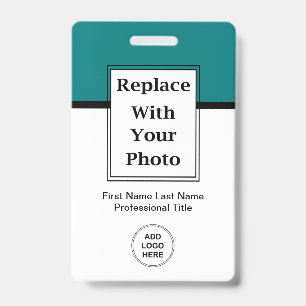 Budget Business Employee Photo Badges And Barcode ID Badge