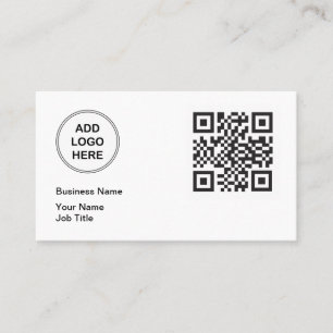 Budget Business QR Code Business Cards Template