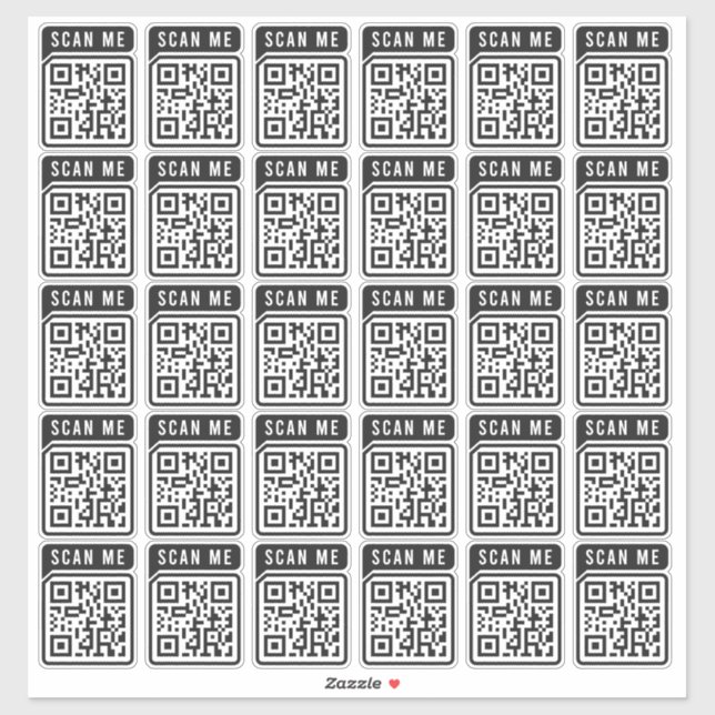 Budget Business Scan Me QR Code Modern Simple (Sheet)