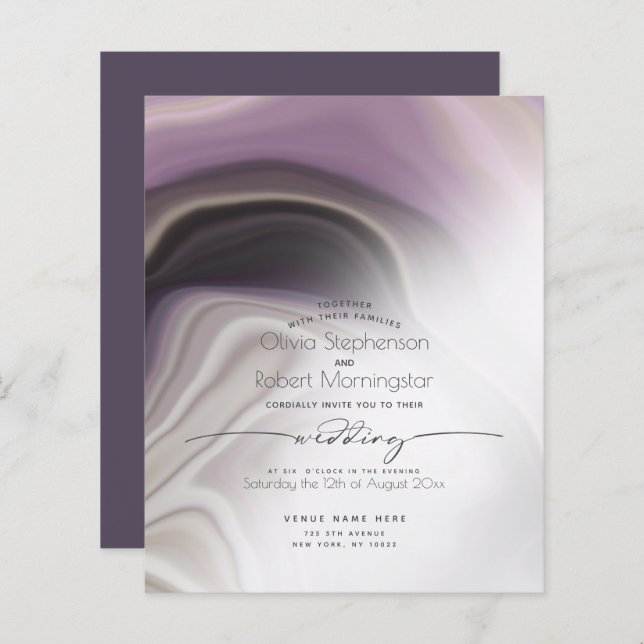 Budget But Beautiful Dusty Plum Agate (Front/Back)