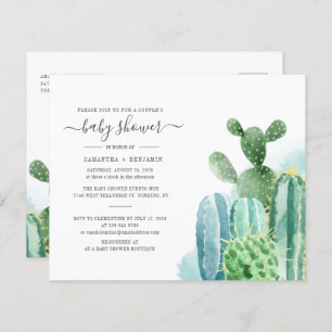 Budget Cacti Plants Botanical Couples Baby Shower