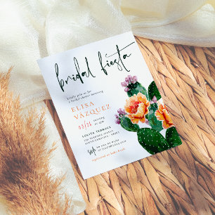 Budget Cactus Flowers Bold Fiesta Bridal Shower