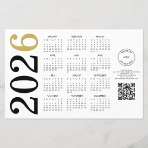 Budget Calendar 2024 Logo QR Code Happy New year