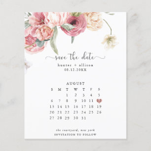 Budget Calendar Save the Date Annabeth Flyer