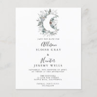 Budget Celestial Save the Date Flyer