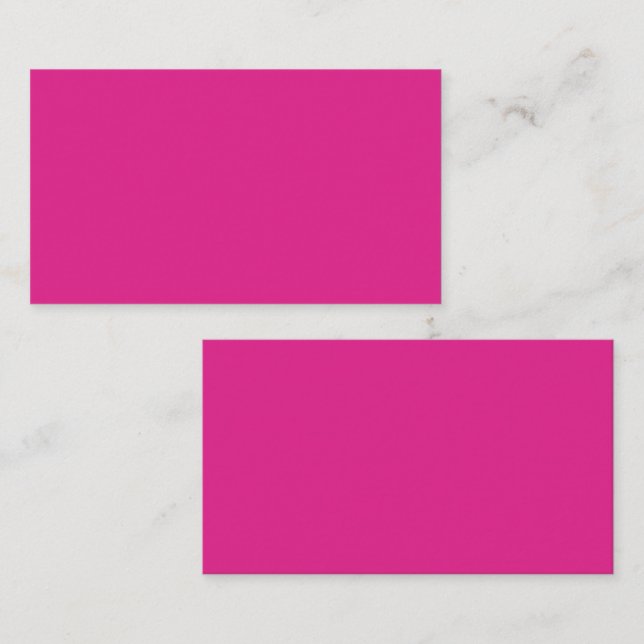 BUDGET CERISE PINK Modern Core Wedding Enclosure Card (Front/Back)