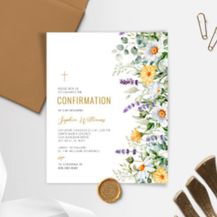 Budget Chamomile & Eucalyptus Confirmation Invite