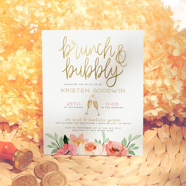 Budget Champagne Heart Gold Brunch & Bubbly Bridal (Creator Uploaded)