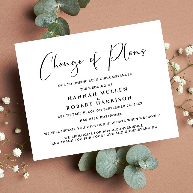 Budget Change of Plans Postponement Announcement (Creator Uploaded)