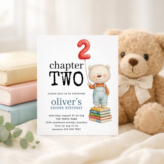 Budget Chapter Two Bear Book Boy 2nd Birthday (Creator Uploaded)