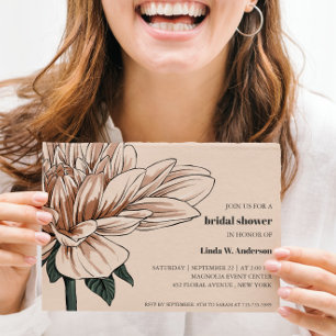 BUDGET Chic Blooming Magnolia Ivory Bridal Shower