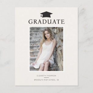Budget Chic GRADUATE Photo Graduation Announcement