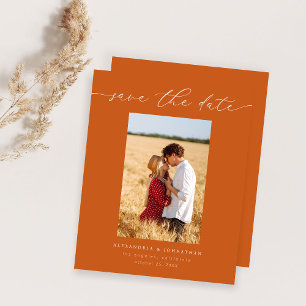 Budget Chic Stylish Mod Photo Save the Date 3 Oran