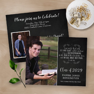 Budget Christian Bible Verse Graduation Photo