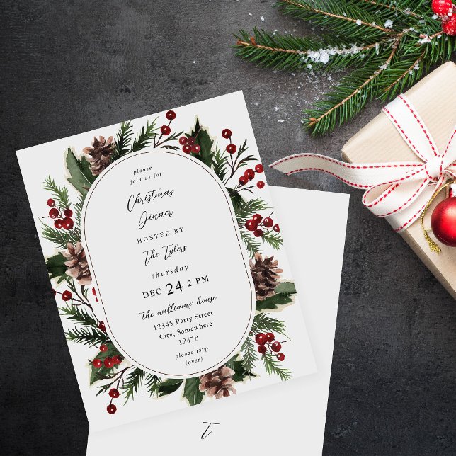 Budget Christmas Berries & Pine Dinner or Party (Creator Uploaded)