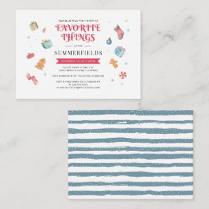 Budget Christmas Holiday Annual Family Favourite Card