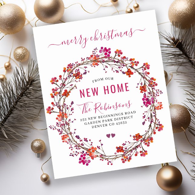 Budget Christmas holiday moving announcement (Creator Uploaded)