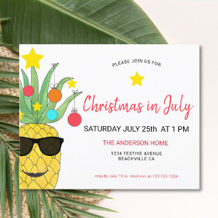 Budget Christmas In July Pineapple Party