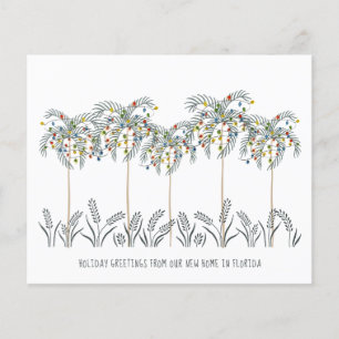 Budget Christmas Lights Palm Trees Moving Card