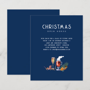 Budget Christmas Open House Drinks Blue