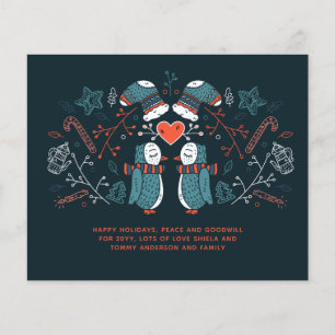 Budget Christmas Owls Hygge Scandinavian Folk Art