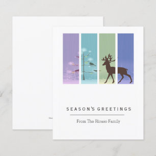 BUDGET Christmas Stag Holiday Card